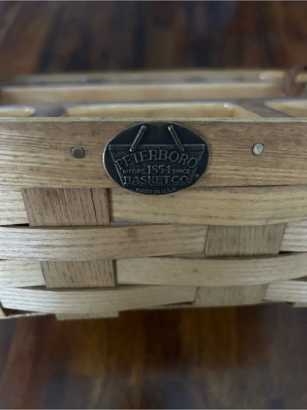 Peterboro Basket Buffet Caddy Snack Basket Chip Dip